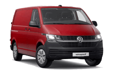 Car Hire Leyland - Red VW Transporter Automatic - Van hire Leyland