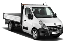 Car Hire Leyland - White 3.5 Tonne Folkestone Tipper Transit - Van hire Leyland